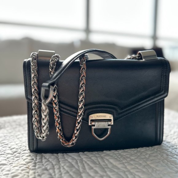 Rudsak Black Leather Crossbody Bag - Picture 2 of 3